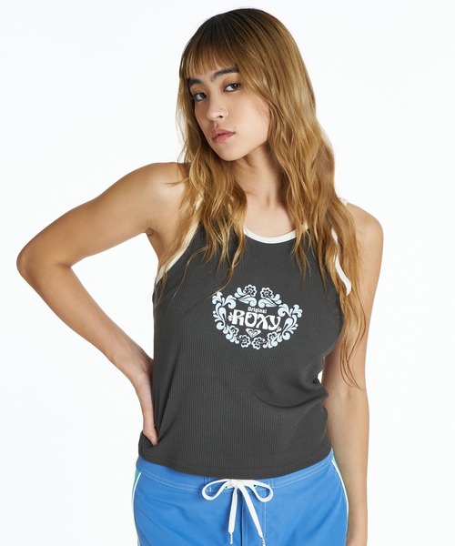 ROXY(ロキシー)の「ROXY NOSTALGIC BREAK ラッシュガード タンクトップ /UVカット/EASY DRY 【2026年夏モデル】/ロキシーパイピングタンク(タンクトップ・レディース・ホワイト/ブルー/ブラック系その他・LARGE/MEDIUM/SMALL)」の8枚目の写真