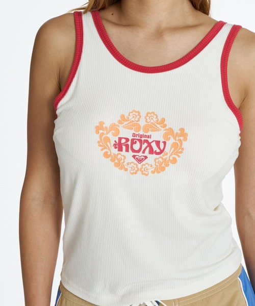ROXY(ロキシー)の「ROXY NOSTALGIC BREAK ラッシュガード タンクトップ /UVカット/EASY DRY 【2026年夏モデル】/ロキシーパイピングタンク(タンクトップ・レディース・ホワイト/ブルー/ブラック系その他・LARGE/MEDIUM/SMALL)」の6枚目の写真
