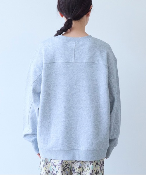 yuni（ユニ　）の「Cotton裏毛 color lace pullover（スウェット・レディース・ブラック/ホワイト/グレー/サックスブルー・FREE）」の11枚目の写真