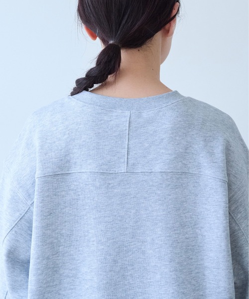 yuni（ユニ　）の「Cotton裏毛 color lace pullover（スウェット・レディース・ブラック/ホワイト/グレー/サックスブルー・FREE）」の14枚目の写真