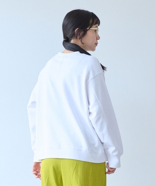 yuni（ユニ　）の「Cotton裏毛 color lace pullover（スウェット・レディース・ブラック/ホワイト/グレー/サックスブルー・FREE）」の19枚目の写真