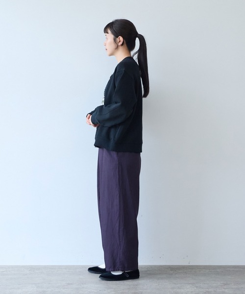 yuni（ユニ　）の「Cotton裏毛 color lace pullover（スウェット・レディース・ブラック/ホワイト/グレー/サックスブルー・FREE）」の21枚目の写真
