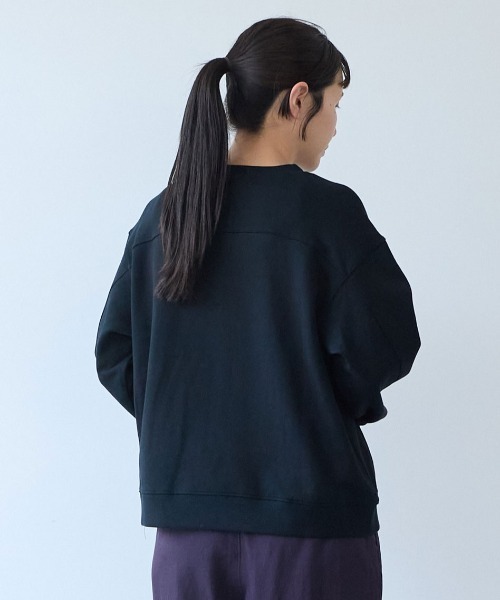 yuni（ユニ　）の「Cotton裏毛 color lace pullover（スウェット・レディース・ブラック/ホワイト/グレー/サックスブルー・FREE）」の22枚目の写真