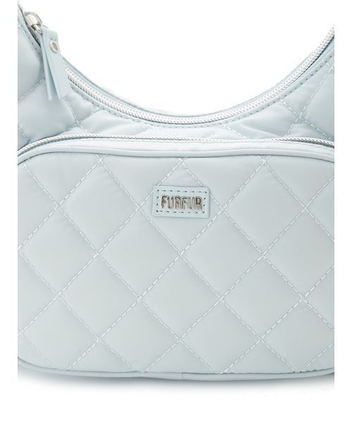 FURFUR(ファーファー)の「2SET撥水ナイロンキルティングムーンバッグ(ショルダーバッグ・レディース・ブラック/ピンク/ライトブルー/クリーム/カーキ・F)」の8枚目の写真