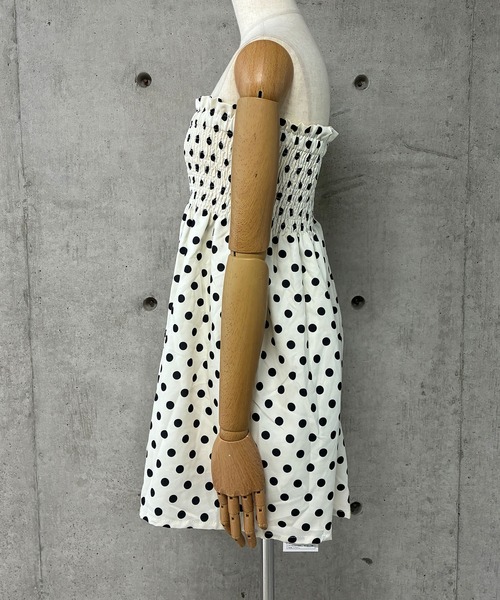 GLAMOROUS JANE(グラマラスジェーン)の「ドット柄2WAYチュニック(チュニック・レディース・ホワイト・M/L)」の3枚目の写真