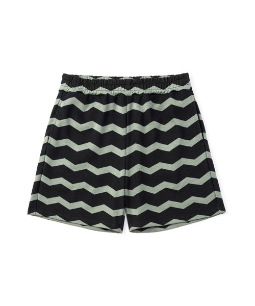 CALEE（キャリー）の「ZIGZAG DOUBLE JACQUARD BORDER S/S CS & EASY SHORTS＜EXCLUSIVE＞（Tシャツ/カットソー・メンズ・ブラック・MEDIUM/LARGE/X-LARGE）」の4枚目の写真
