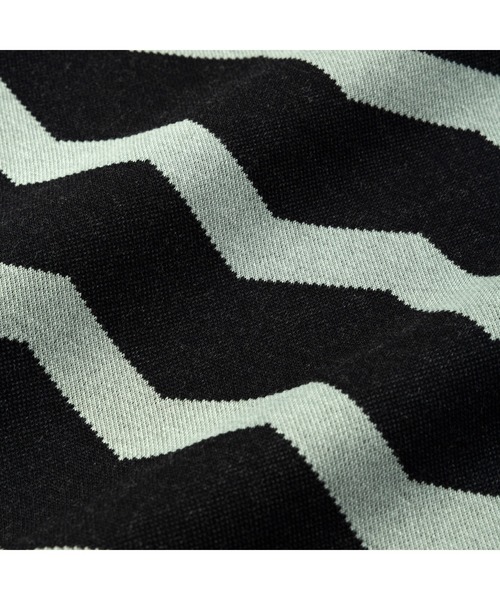 CALEE（キャリー）の「ZIGZAG DOUBLE JACQUARD BORDER S/S CS & EASY SHORTS＜EXCLUSIVE＞（Tシャツ/カットソー・メンズ・ブラック・MEDIUM/LARGE/X-LARGE）」の6枚目の写真