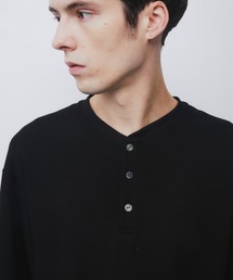 【世界最高峰コットン】SEA ISLAND COTTON THERMAL HENRY TEE |防シワ/希少/洗濯可/ヘンリー/夏服