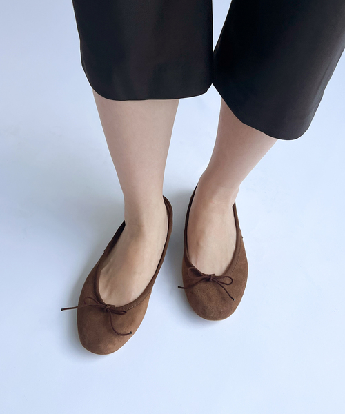 PORSELLI（ポセリ）の「【Porselli for LULU】Ballet Shoes（バレエシューズ・レディース・ブラウン・38/37/36）」の12枚目の写真