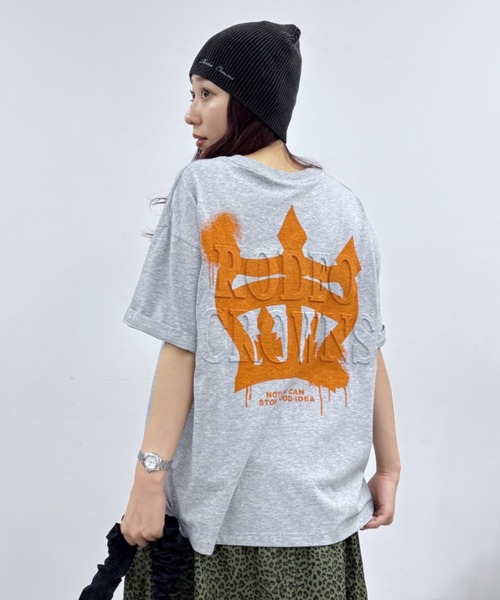 RODEO CROWNS - ロデオロンTグレー、白 RODEO CROWNS WIDE BOWL｜ロデオクラウンズワイドボウルのTシャツ