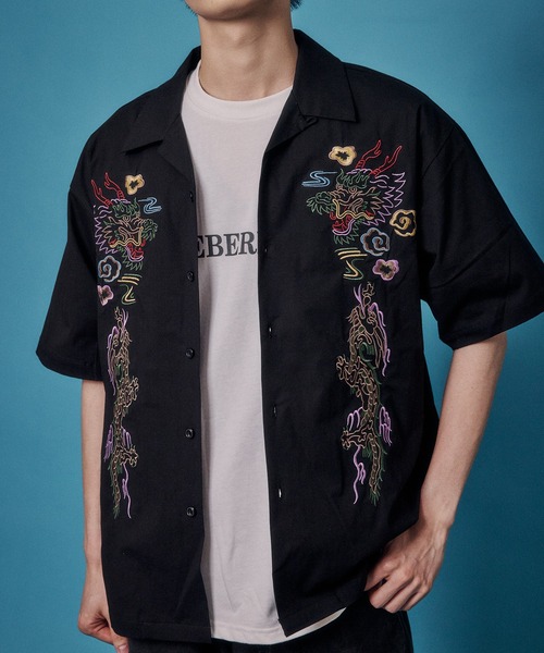 JACKROSE(ジャックローズ)の「YOIDORE 酔虎と酔龍 シャツ(シャツ/ブラウス・メンズ・ブラック・XL/L/M)」の5枚目の写真