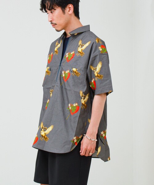 NANGA（ナンガ）の「【NANGA/ナンガ】SUNNYDAY WORK S/S SHIRT（シャツ/ブラウス・メンズ・キナリ/グレー・L/M）」の5枚目の写真