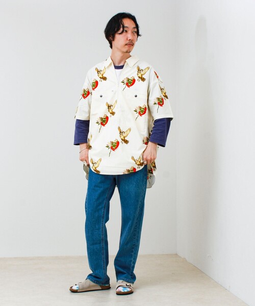 NANGA（ナンガ）の「【NANGA/ナンガ】SUNNYDAY WORK S/S SHIRT（シャツ/ブラウス・メンズ・キナリ/グレー・L/M）」の14枚目の写真