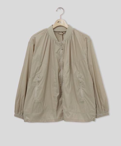 NEW BALANCE（ニューバランス）の「NEW BALANCE W NB Grey LIGHT WEIGHT JACKET WJ61946C（ブルゾン・メンズ・チャコールグレー/ベージュ・S）」の2枚目の写真