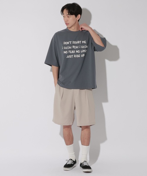 LAKOLE(ラコレ)の「ドローイングメッセージT / 672890(Tシャツ/カットソー・メンズ・ホワイト/チャコール・MEDIUM/LARGE)」の6枚目の写真