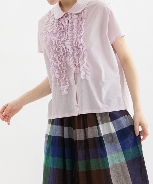 新品タグ付き♫ノップドゥノッド　半袖ワイドシャツ　刺繍　ホワイト　ゆったり nop de nod｜ノップドゥノッドのシャツ/ブラウス通販 - ZOZOTOWN