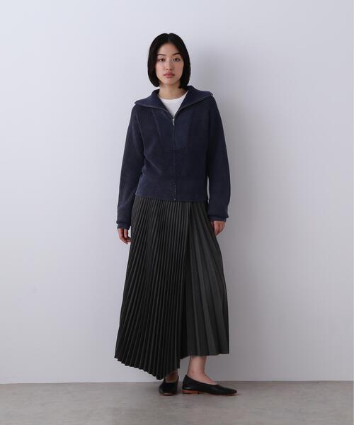 YLEVE（イレーヴ）の「YLEVE / VINTAGE PIGMENTDYE WOOL PLEATED SKIRT（スカート・レディース・グレー/ベージュ・1/0/2）」の2枚目の写真