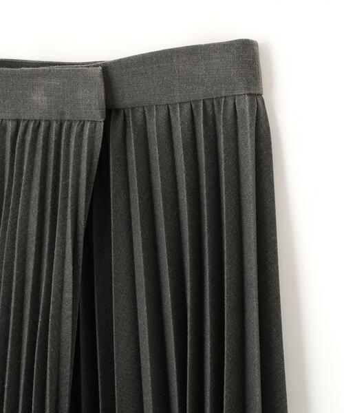 YLEVE（イレーヴ）の「YLEVE / VINTAGE PIGMENTDYE WOOL PLEATED SKIRT（スカート・レディース・グレー/ベージュ・1/0/2）」の6枚目の写真