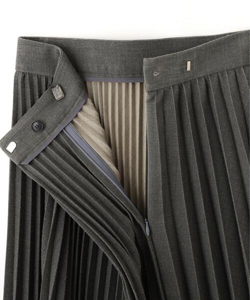 YLEVE（イレーヴ）の「YLEVE / VINTAGE PIGMENTDYE WOOL PLEATED SKIRT（スカート・レディース・グレー/ベージュ・1/0/2）」の8枚目の写真