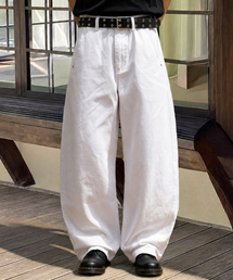 SIGNATURE（シグネチャ）の「カーブサイドパネルコットンパンツ[ホワイト]（その他パンツ）」