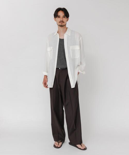 URBAN RESEARCH(アーバンリサーチ)の「TW STRIPE TROUSER(その他パンツ・メンズ・ネイビー/ブラウン・MEDIUM/LARGE)」の14枚目の写真