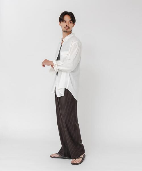 URBAN RESEARCH(アーバンリサーチ)の「TW STRIPE TROUSER(その他パンツ・メンズ・ネイビー/ブラウン・MEDIUM/LARGE)」の15枚目の写真