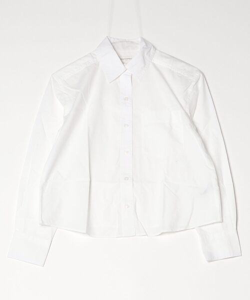 BANANA REPUBLIC FACTORY STORE(バナナリパブリック ファクトリーストア)の「BANANA REPUBLIC FACTORY STORE コットン クロップドシャツ(シャツ/ブラウス・レディース・マルチ/ホワイト・L/M/S/XS)」の4枚目の写真