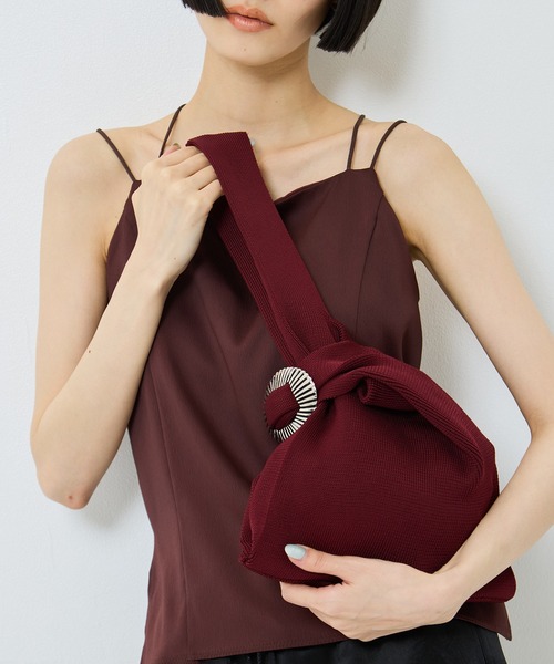 TOGA PULLA/トーガプルラ】Concho knit bag/コンチョニットバッグ