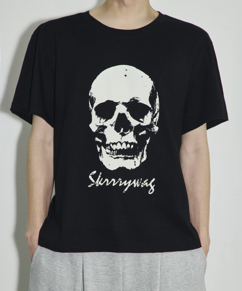 SCALLYWAG（スカリーワグ）の「VTG スカル クロップTシャツ[ブラック]（Tシャツ/カットソー・レディース・その他・MEDIUM/LARGE/SMALL）」の3枚目の写真