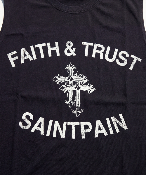 SAINTPAIN（セイントペイン）の「SPエアコットンフェイスアンドトラストスリーブレスブラック（Tシャツ/カットソー・レディース・その他・MEDIUM/LARGE）」の3枚目の写真