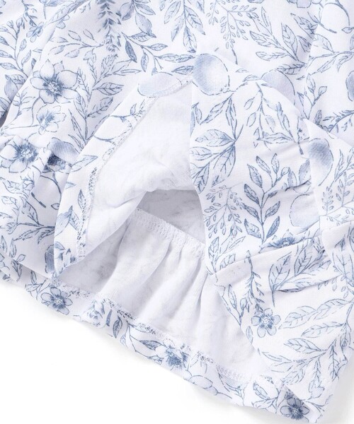 BeBe(ベベ)の「【お揃い】強撚スムースボタニカルレモン柄キュロットパンツ(90~150cm)(その他パンツ・キッズ・ブルー系その他・150cm/140cm/120cm/130cm/110cm)」の10枚目の写真