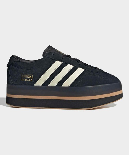 adidas(アディダス)の「ガゼル スタック / Gazelle Stack / 厚底スニーカー / アディダスオリジナルス adidas Originals(スニーカー・レディース・ブラック・27.5cm/28.0cm/22.0cm/26.0cm/26.5cm/27.0cm/24.5cm/25.0cm/25.5cm/24.0cm/22.5cm/23.0cm/23.5cm)」の1枚目の写真