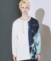 NO ID.（ノーアイディ）の「【NO ID.】Irregular Print H N Pullover   イレギュラー プリント ハイネック プルオーバー（Tシャツ/カットソー）」
