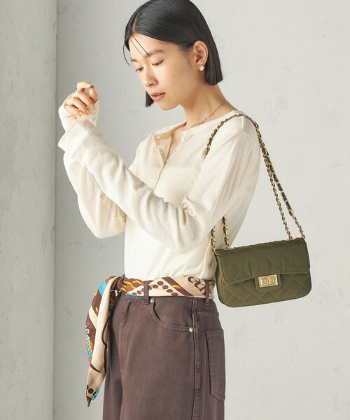 MILLER(ミラー)の「【SHIPS別注】miller:シアー ヘンリー ネック ロング スリーブ TEE 26AW(Tシャツ/カットソー・レディース・ブラウン/ダークグレー/ピンク/オフホワイト/ラベンダー/クリーム・ONE SIZE)」の10枚目の写真