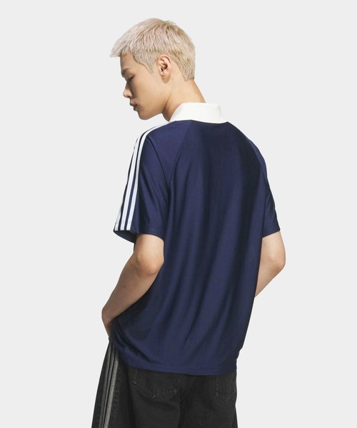 adidas(アディダス)の「FTBL JSY for BEAUTY&YOUTH ジャージー / アディダスオリジナルス adidas Originals(Tシャツ/カットソー・メンズ・ブルー・X-SMALL/SMALL/X-LARGE/LARGE/MEDIUM/XX-SMALL/XX-LARGE/3XL)」の6枚目の写真