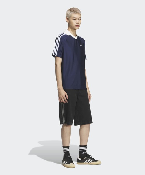 adidas(アディダス)の「FTBL JSY for BEAUTY&YOUTH ジャージー / アディダスオリジナルス adidas Originals(Tシャツ/カットソー・メンズ・ブルー・X-SMALL/SMALL/X-LARGE/LARGE/MEDIUM/XX-SMALL/XX-LARGE/3XL)」の9枚目の写真