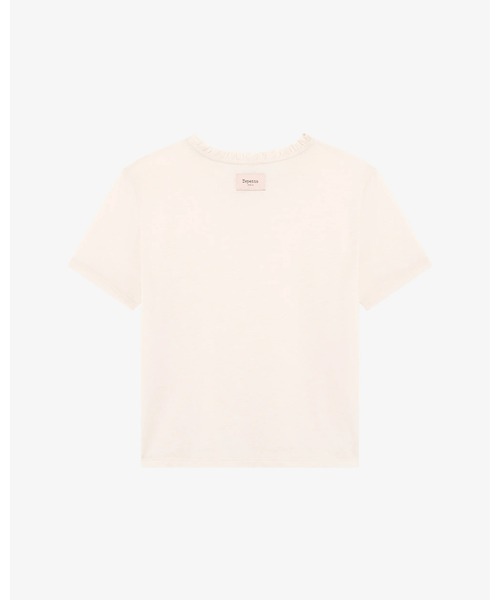 Repetto(レペット)の「ラッフルド カラー Tシャツ / S0777(Tシャツ/カットソー・レディース・ホワイト系その他・SMALL)」の4枚目の写真