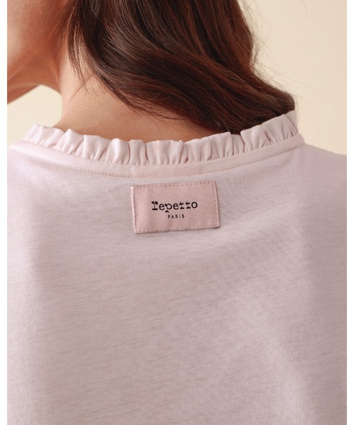 Repetto(レペット)の「ラッフルド カラー Tシャツ / S0777(Tシャツ/カットソー・レディース・ホワイト系その他・SMALL)」の6枚目の写真