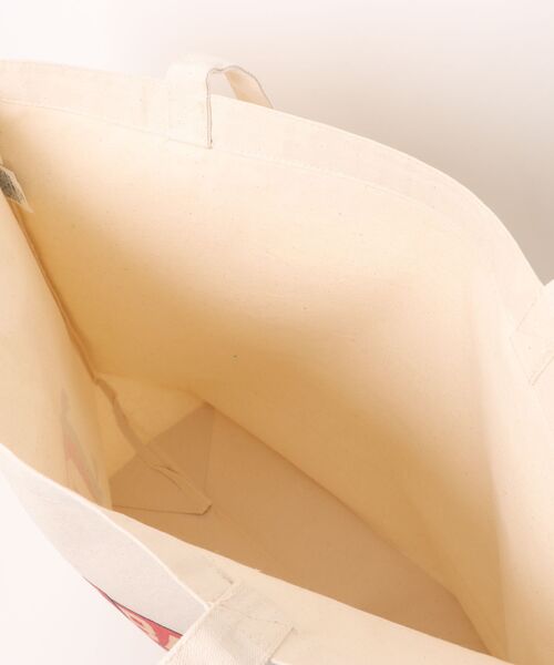 Ol' Basics(オールベーシックス)の「Ol' Basics(オール・ベーシックス) トートバッグ キャンバス フラッグイラスト ロゴ プリント 鞄 BAG アメカジ メンズ レディース ユニセックス Lサイズ(トートバッグ・レディース・ナチュラル・FREE)」の5枚目の写真