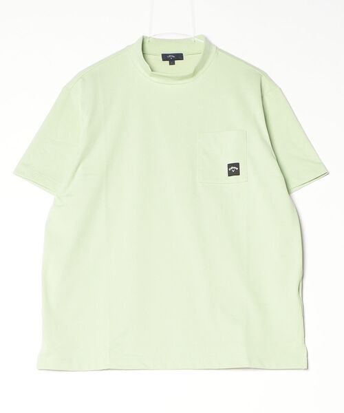 Callaway（キャロウェイ）の「Callaway キャロウェイ -3℃裏クールリラックス半袖モックネック（Tシャツ/カットソー・メンズ・ブラック/グリーン・L）」の2枚目の写真