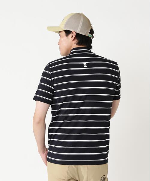 PEARLY GATES(パーリーゲイツ)の「【PEARLY GATES】FD40/-FD100dベア擬似メッシュ半袖ハイネックカットソー <ボーダー>(Tシャツ/カットソー・メンズ・ダークインディゴブルー・MEDIUM/X-LARGE/LARGE/XX-LARGE)」の6枚目の写真