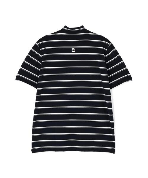 PEARLY GATES(パーリーゲイツ)の「【PEARLY GATES】FD40/-FD100dベア擬似メッシュ半袖ハイネックカットソー <ボーダー>(Tシャツ/カットソー・メンズ・ダークインディゴブルー・MEDIUM/X-LARGE/LARGE/XX-LARGE)」の13枚目の写真