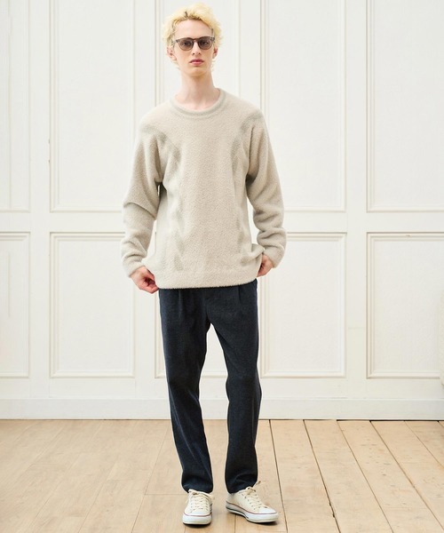CALL&RESPONSE(コールアンドレスポンス)の「mp15221- テーパードパンツ メランジストレッチ(263-1551-04)(その他パンツ・メンズ・ネイビー/チャコール・5/4/2)」の12枚目の写真