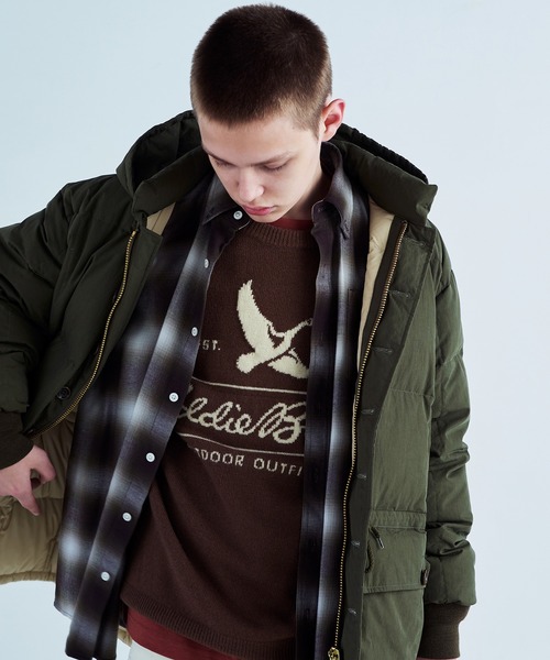 Eddie Bauer(エディーバウアー)の「Eddie Bauer(エディー・バウアー) KARA KORAM ダウン コート フード メンズ E242435M(ダウンジャケット/コート・メンズ・ネイビー/ブラック/カーキ・M/L)」の4枚目の写真