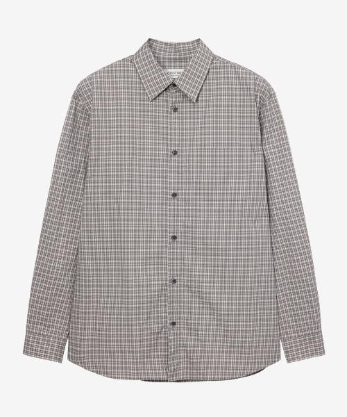 MINDBRIDGE（マインドブリッジ）の「[COUTURE] ミニ ベージュ チェック オーバーサイズ 長袖 シャツ（シャツ/ブラウス・メンズ・ベージュ・100/105/110/95）」の10枚目の写真
