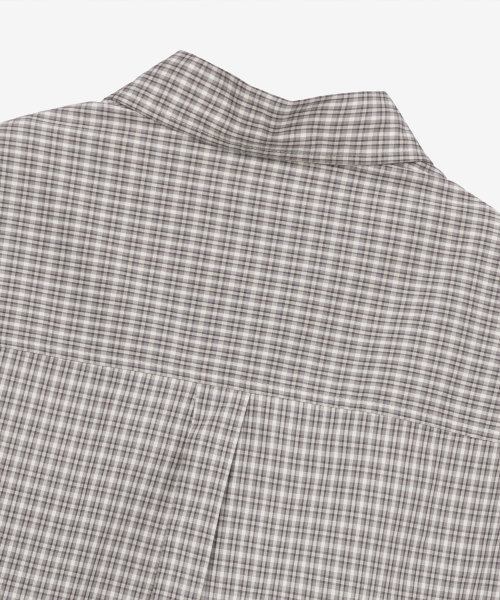 MINDBRIDGE（マインドブリッジ）の「[COUTURE] ミニ ベージュ チェック オーバーサイズ 長袖 シャツ（シャツ/ブラウス・メンズ・ベージュ・100/105/110/95）」の13枚目の写真