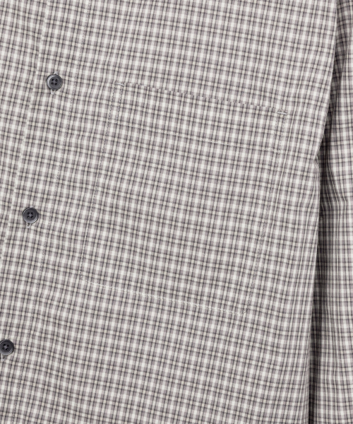 MINDBRIDGE（マインドブリッジ）の「[COUTURE] ミニ ベージュ チェック オーバーサイズ 長袖 シャツ（シャツ/ブラウス・メンズ・ベージュ・100/105/110/95）」の14枚目の写真
