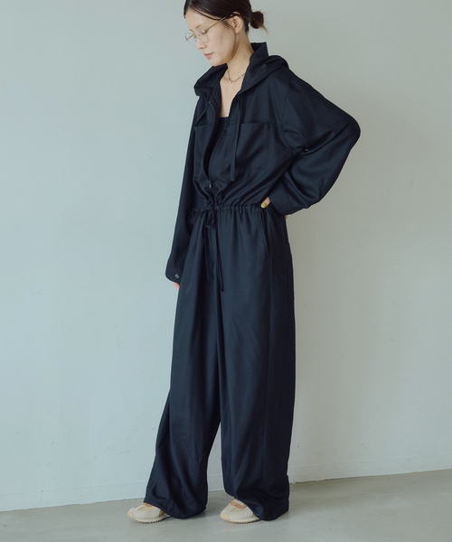 IENA LA BOUCLE（イエナラブークル）の「IENA LA BOUCLE CU/PLソフトビエラオールインワン（つなぎ/オールインワン・レディース・ブラック/チャコールグレー・38/36）」の18枚目の写真
