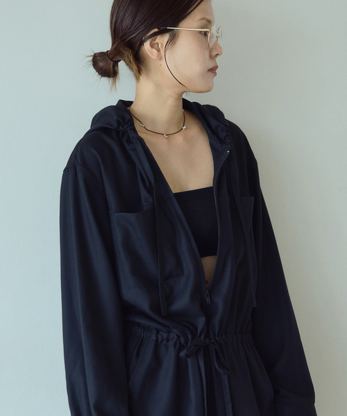 IENA LA BOUCLE（イエナラブークル）の「IENA LA BOUCLE CU/PLソフトビエラオールインワン（つなぎ/オールインワン・レディース・ブラック/チャコールグレー・38/36）」の21枚目の写真