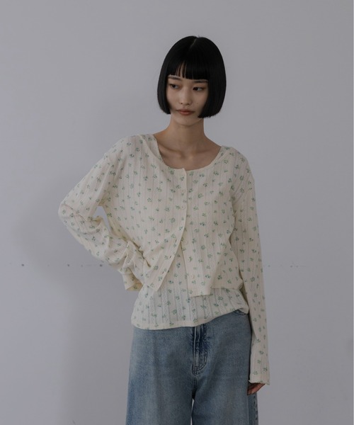 LOWRYS FARM(ローリーズファーム)の「パターンメッシュ2PLS 1052762(Tシャツ/カットソー・レディース・グレー・FREE)」の9枚目の写真